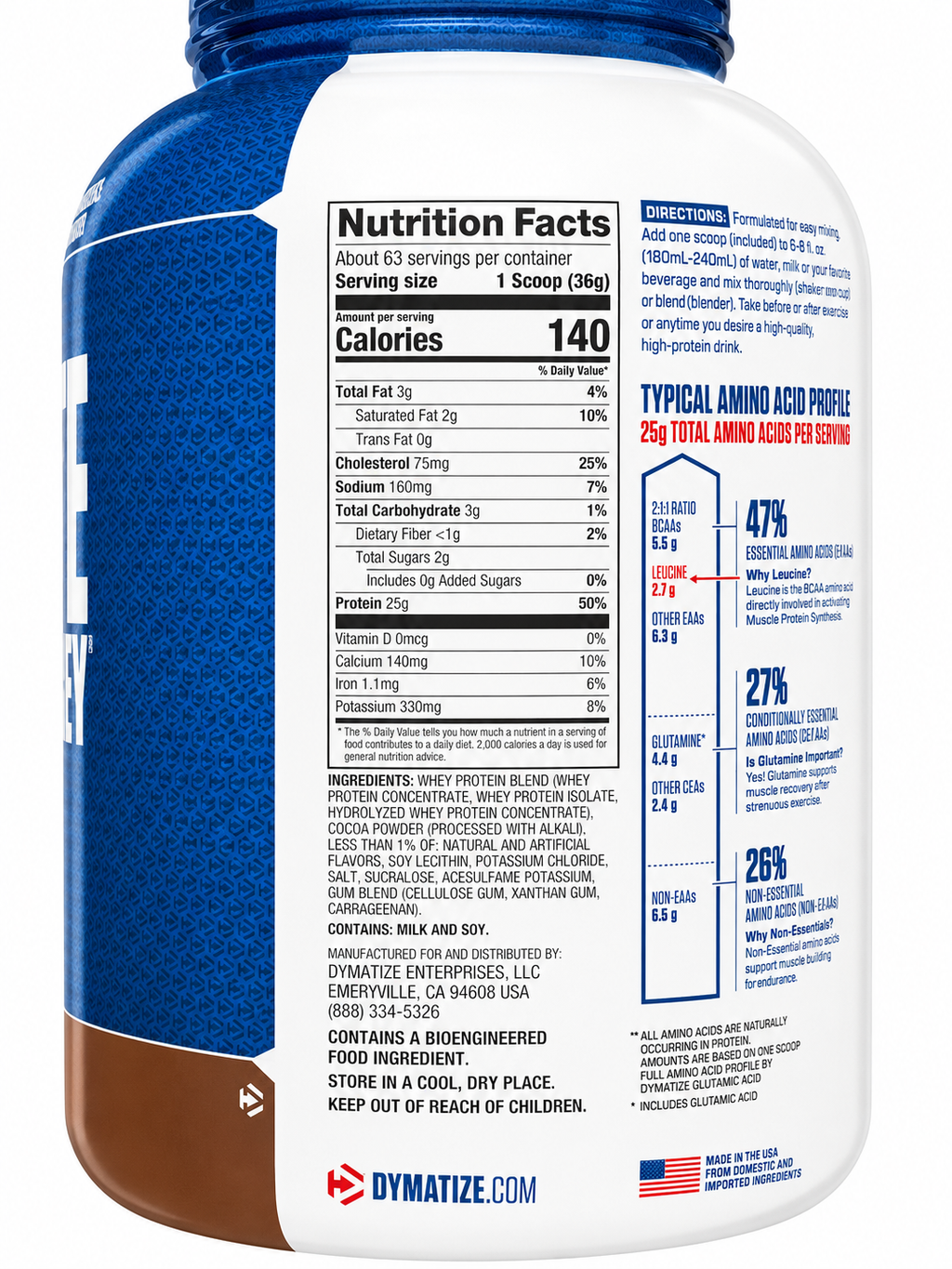 Dymatize Elite 100% Whey Protein – Rich Chocolate