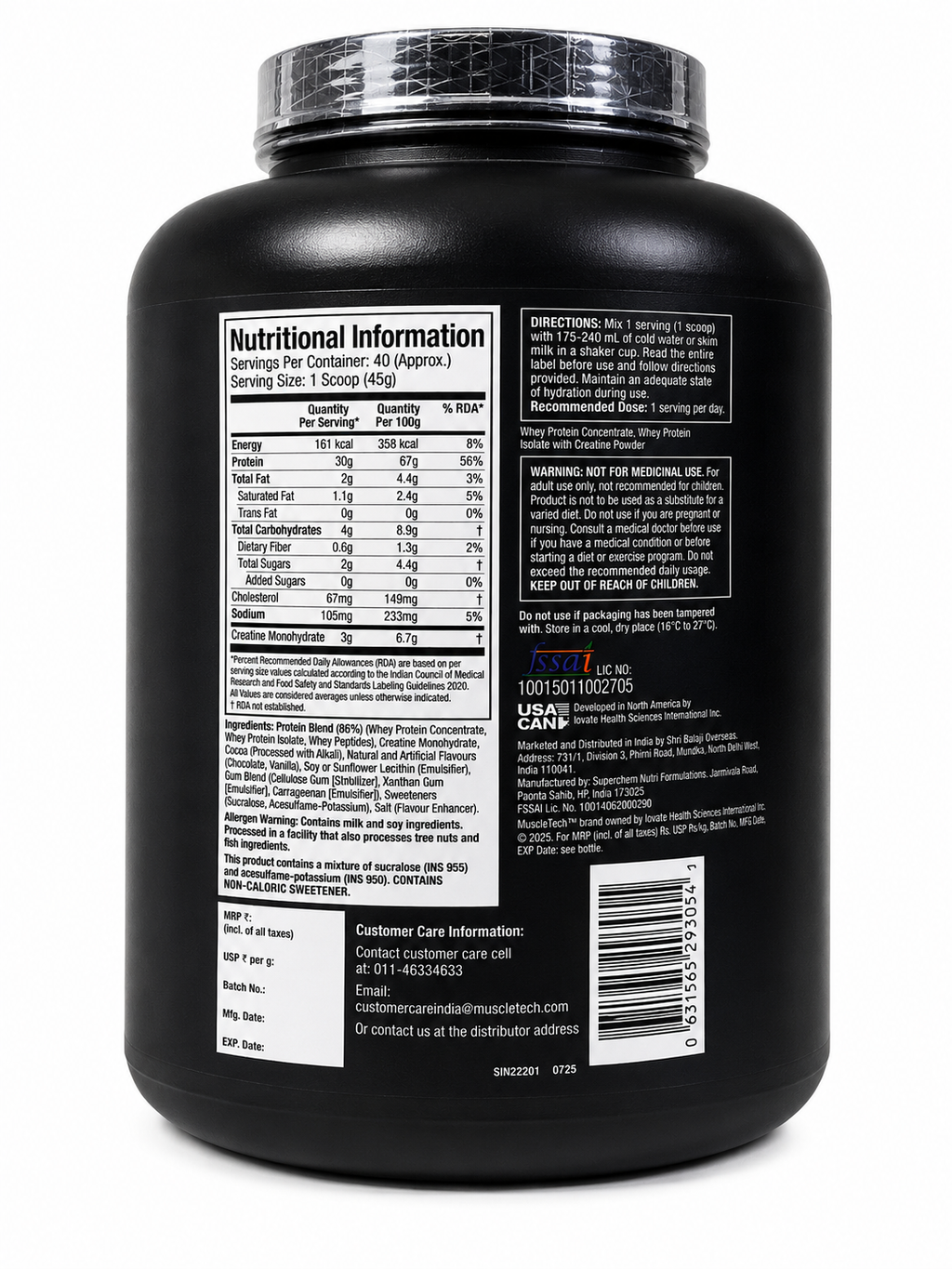 MuscleTech Nitro-Tech Whey Protein – Milk Chocolate