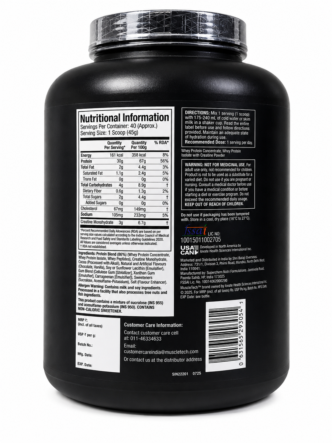 MuscleTech Nitro-Tech Whey Protein – Milk Chocolate