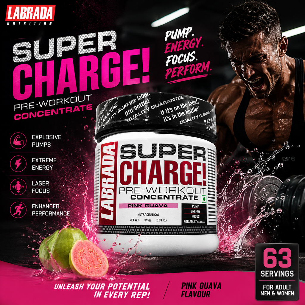 Labrada Super Charge Pre-Workout 63 Servings
