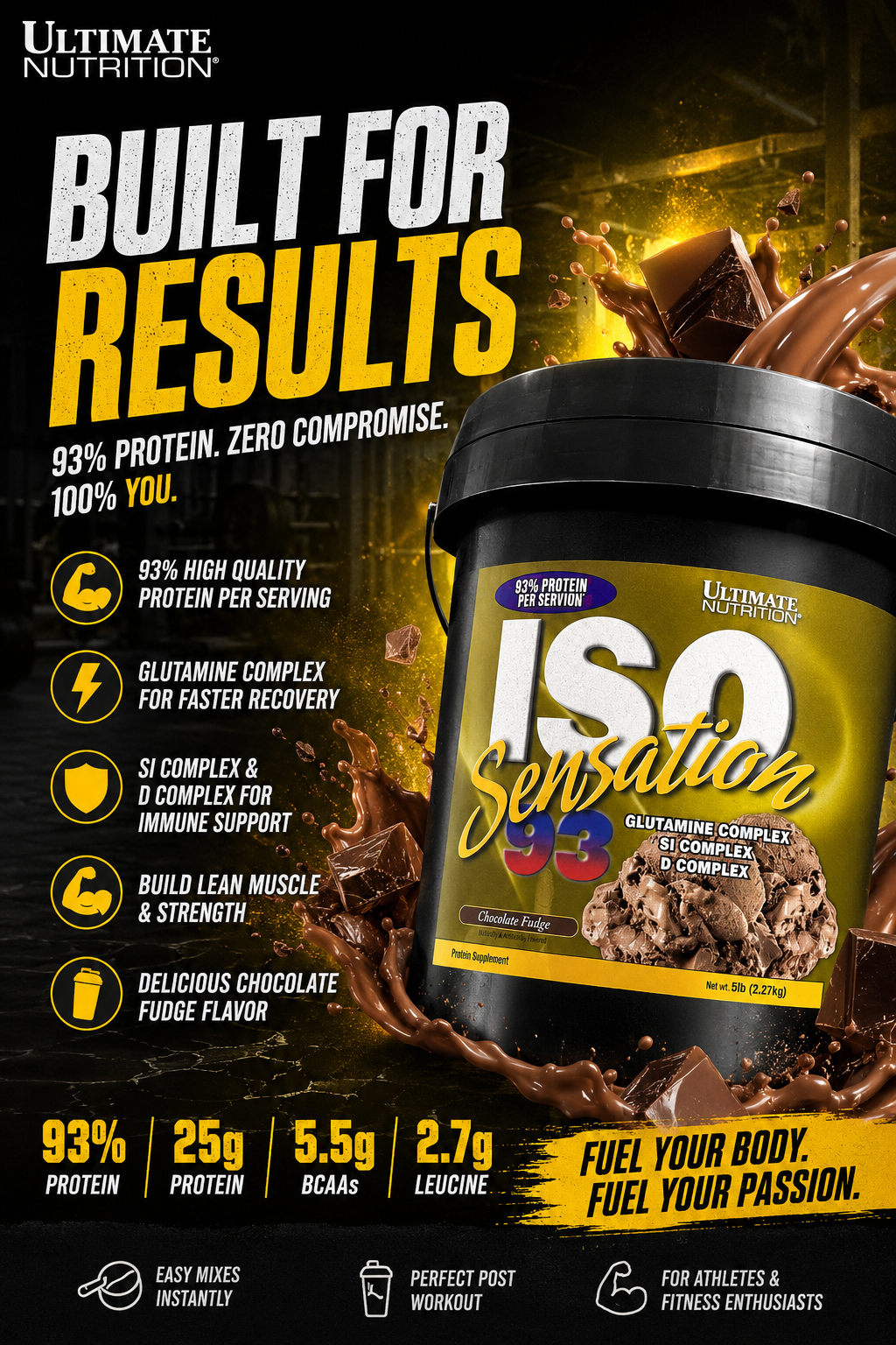 Ultimate Nutrition ISO Sensation – Chocolate Fudge
