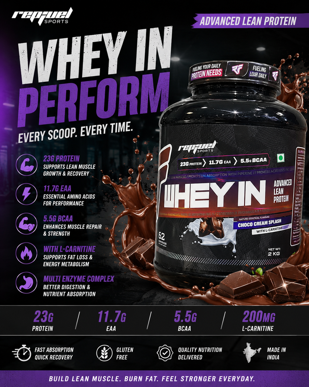 Rep Fuel Whey In Protein – Choco Cream Splash