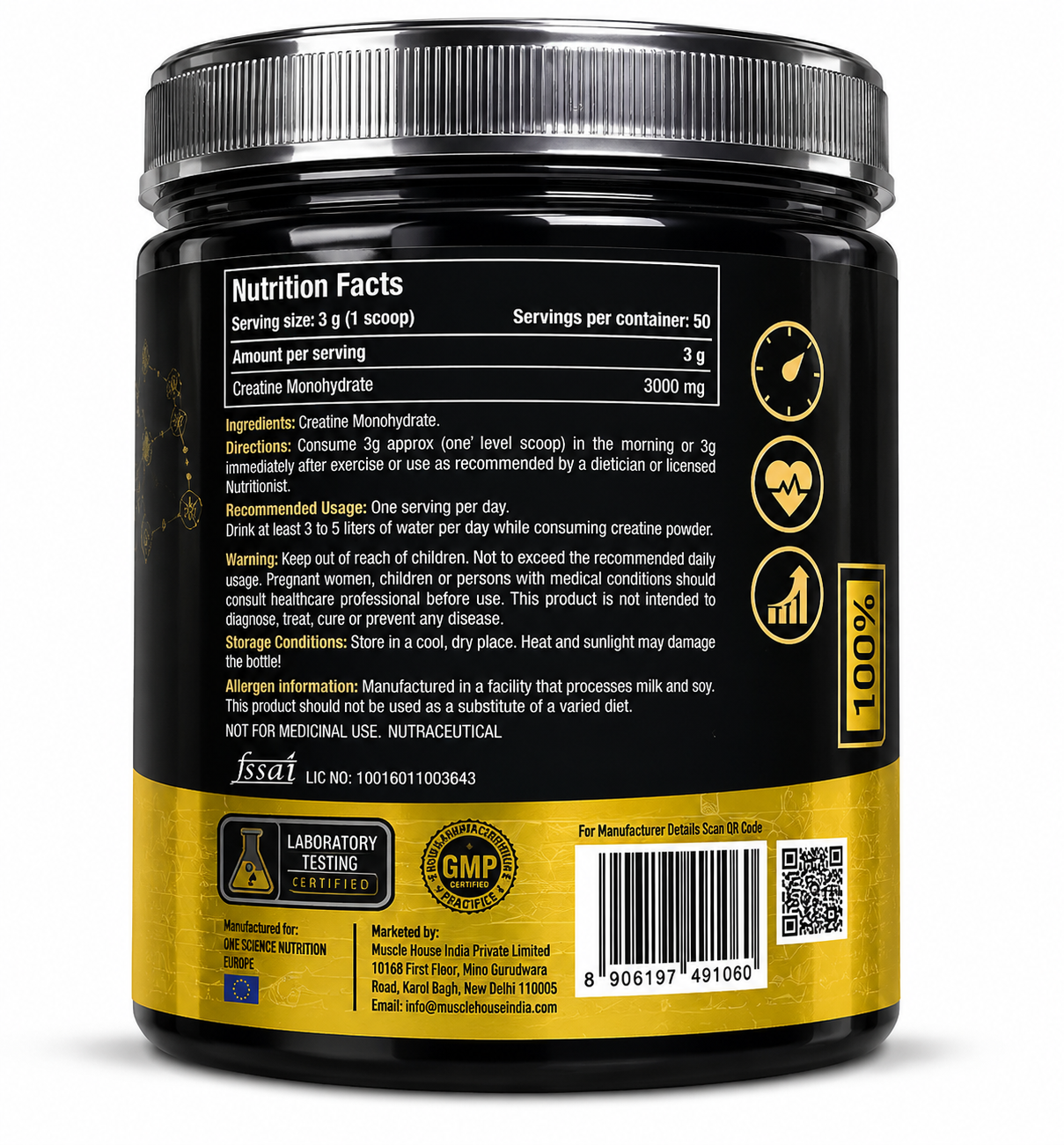 One Science Micronized Creatine Monohydrate