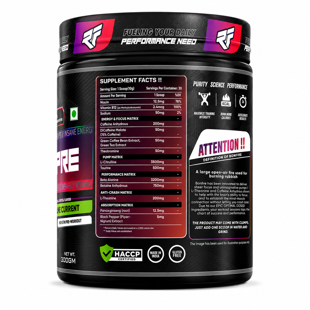 Repfuel Bonfire Pre-Workout – Lime Current