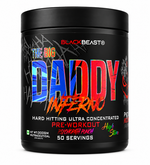 Black Beast Preworkout Big Daddy Inferno, psychopath punch