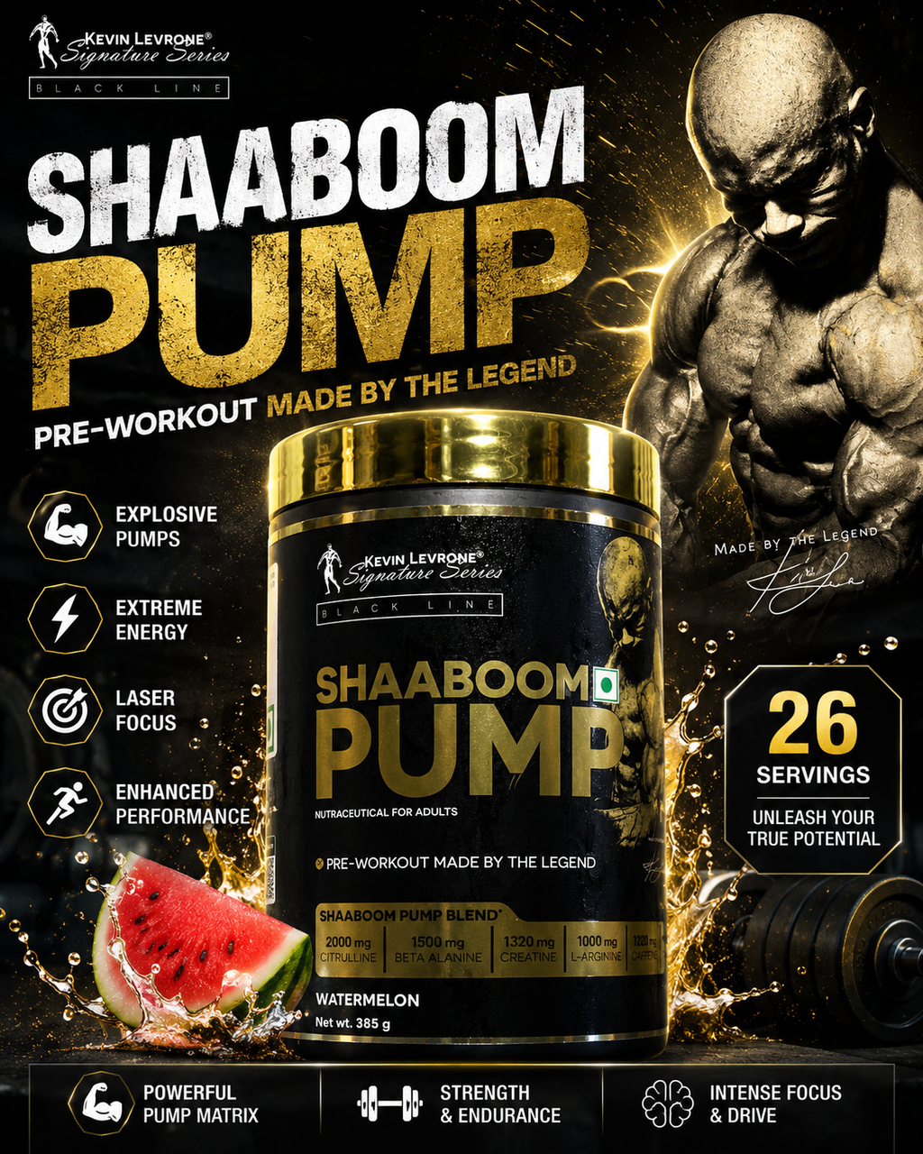 Kevin Levrone Shaaboom Pump Pre-Workout Watermelon