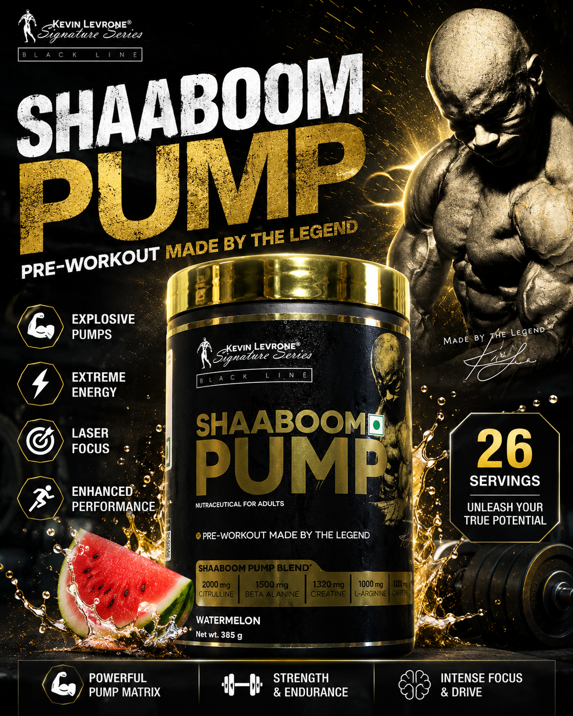 Kevin Levrone Shaaboom Pump Pre-Workout Watermelon