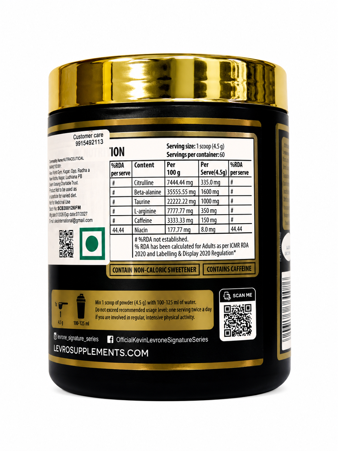 Kevin Levrone Scatterbrain Pre-Workout - Fruit Massage